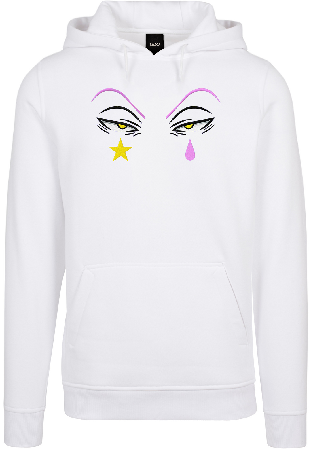 sweat à capuche avec un design hisoka brodé de hunter x hunter